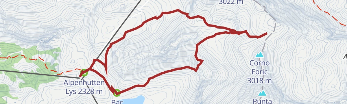 Route map: Passo Zube